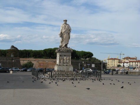 Piazza della Repubblica in Livorno Italy