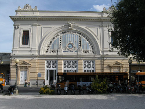 Train Station in Livorno Italy